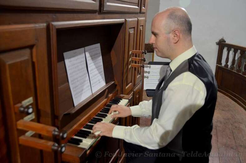 David Largo, anoche durante el concierto (Foto Francisco javier Santana)